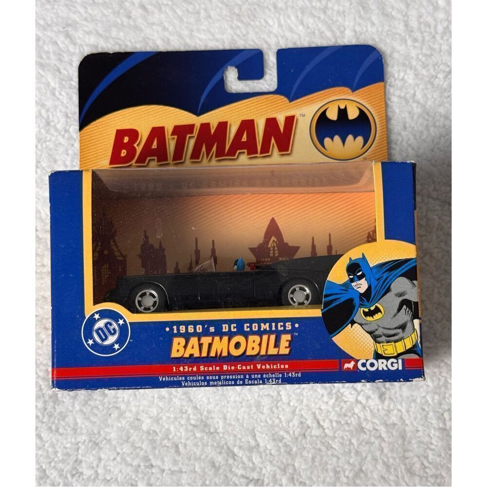 CORGI 1960's DC Comics BATMOBILE 1:43rd Scale. NIB. #77301